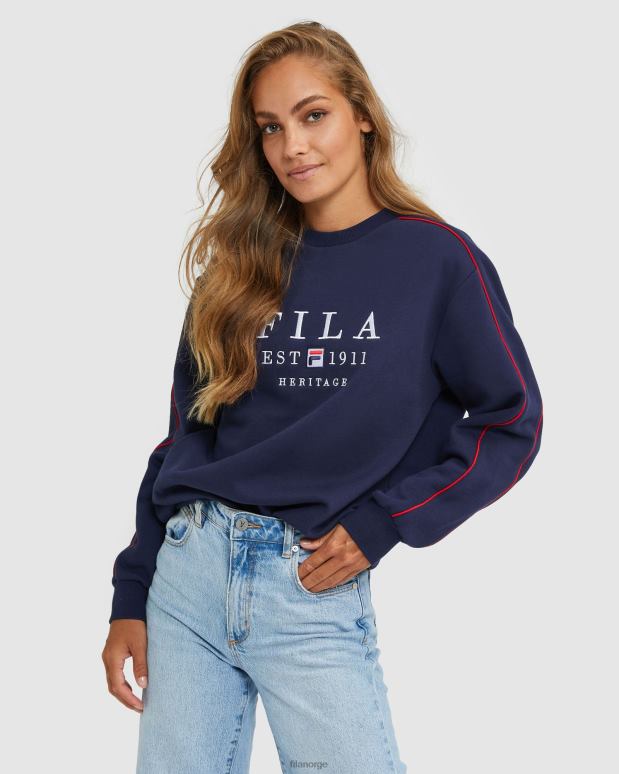 FILA menn unisex heritage crew new navy fila HHL842591 ny marine