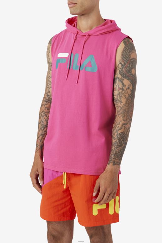 FILA menn zany ermeløs hettegenser lilla/gul/marine fila HHL84257 lilla/gul/marine