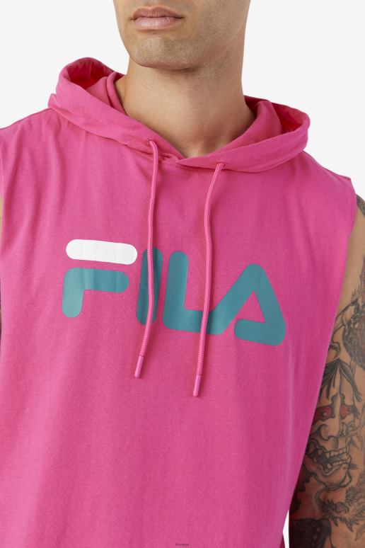 FILA menn zany ermeløs hettegenser lilla/gul/marine fila HHL84257 lilla/gul/marine