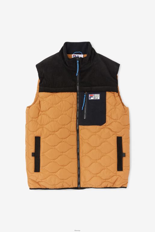 FILA menn adobe/svart fila crag vest HHL84861 adobe/svart