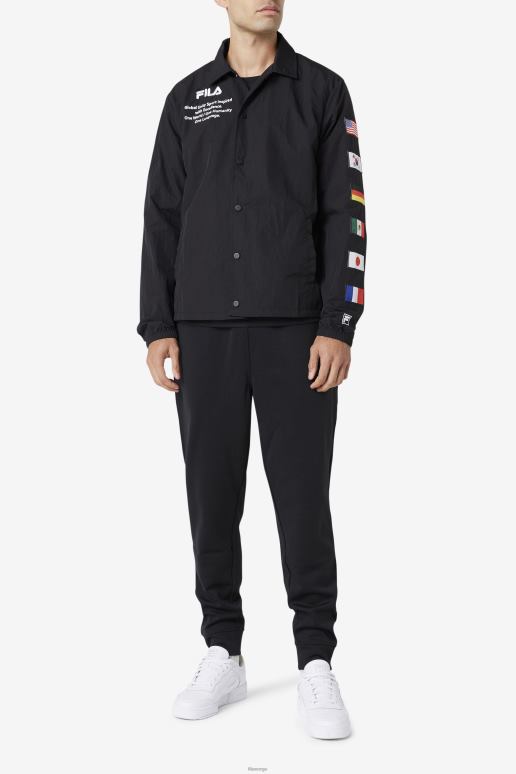 FILA menn caquga jakke fila svart/hvit HHL84878 svart hvit