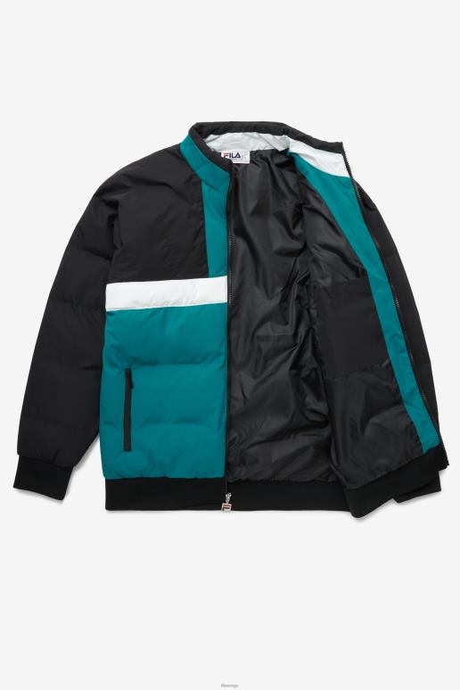 FILA menn fausto skijakke sort/havneblå/hvit fila HHL84785 sort/havneblå/hvit