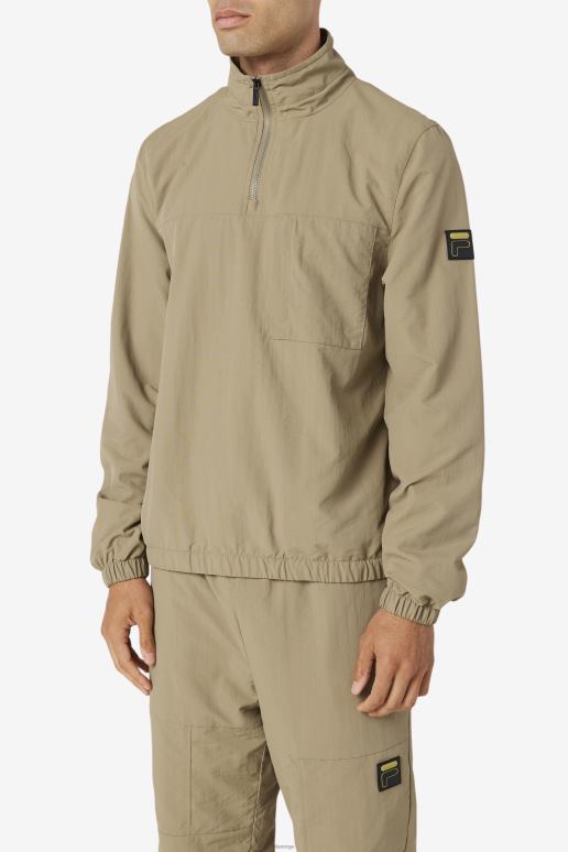 FILA menn fila covert green magnus 1/4 glidelåsjakke HHL84886 skjult grønn