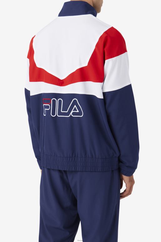 FILA menn fila marine/hvit/rød amar treningsjakke HHL84850 marine/hvit/rød