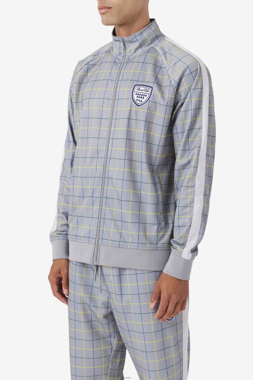 FILA menn fila oshan treningsjakke monument/stein/juni bug HHL84859 monument/stein/juni insekt