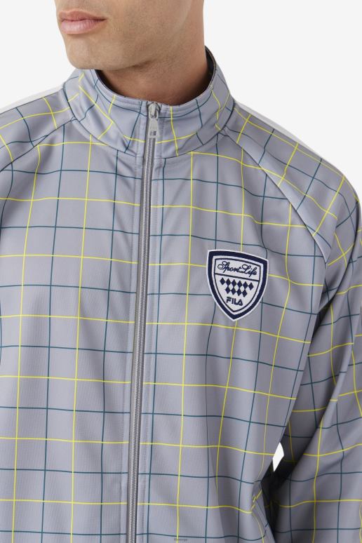 FILA menn fila oshan treningsjakke monument/stein/juni bug HHL84859 monument/stein/juni insekt