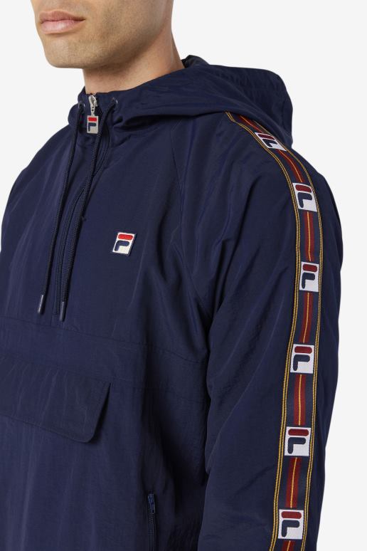 FILA menn fila peacoat cameron vindjakke med 1/2 glidelås HHL84856 peacoat
