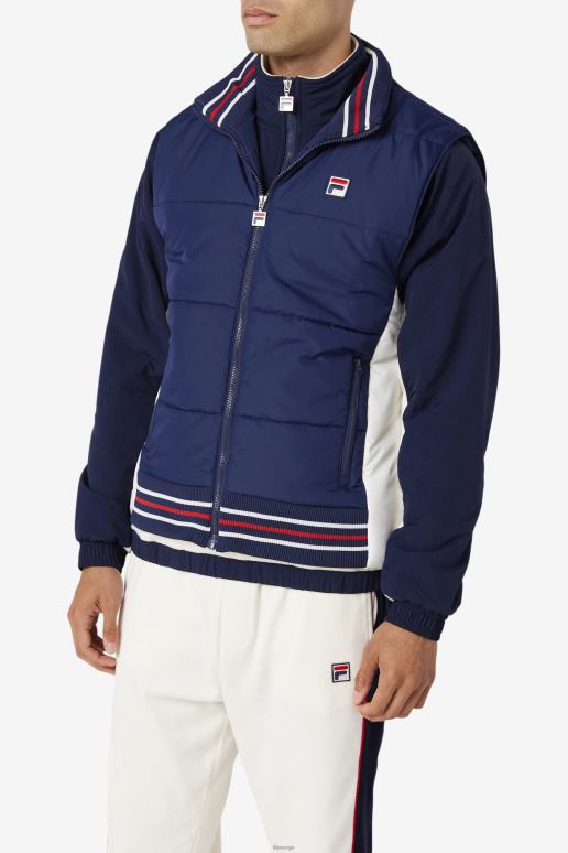 FILA menn fila peacoat/gardenia matias vest HHL84790 peacoat/gardenia