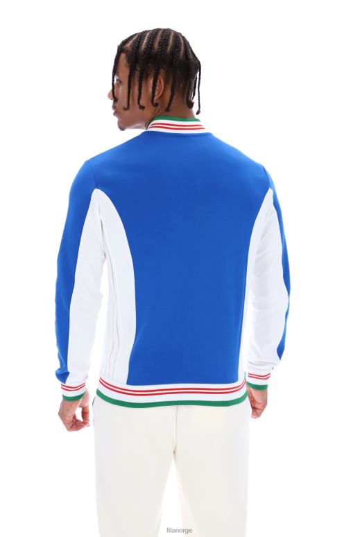 FILA menn fila renton jakke i tradisjonell baseball-stil HHL843331