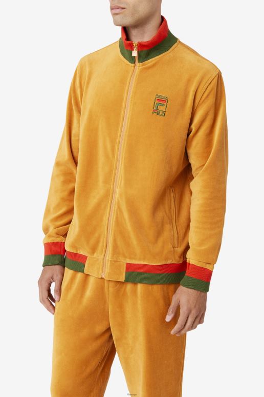 FILA menn fila ørkensol/valmue/douglasgran fila x paterson velourjakke HHL84832 ørkensol/valmue/douglasgran