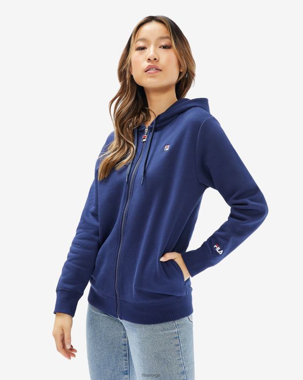 FILA menn fila unisex badge 2.0 hette med glidelås ny marine HHL842653 ny marine