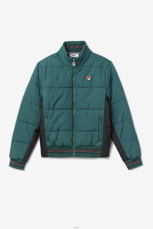 FILA menn fila watson puffer jakke juni bug/svart HHL84793 juni bug/svart
