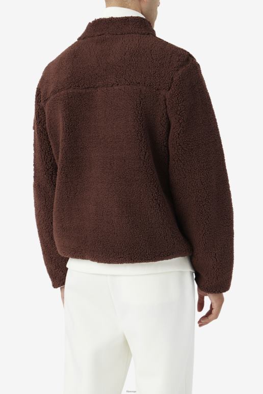 FILA menn fila yale sherpajakke brun stein/hegre HHL84883 brunstein/hegre