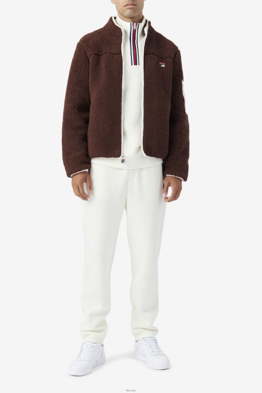 FILA menn fila yale sherpajakke brun stein/hegre HHL84883 brunstein/hegre