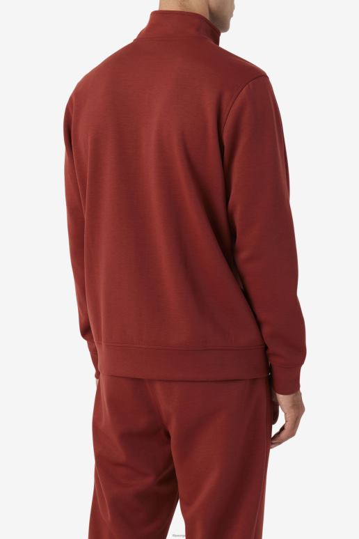 FILA menn gonal zip jakke russet brun/svart fila HHL84869 rødbrun/sort