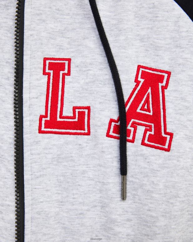 FILA menn herre luis jakke fila lys grå marle HHL842648 lys grå marle