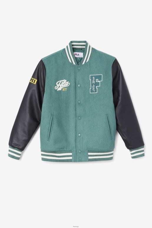 FILA menn josh varsity jakke fila blå gran/sort HHL84764 blågran/sort