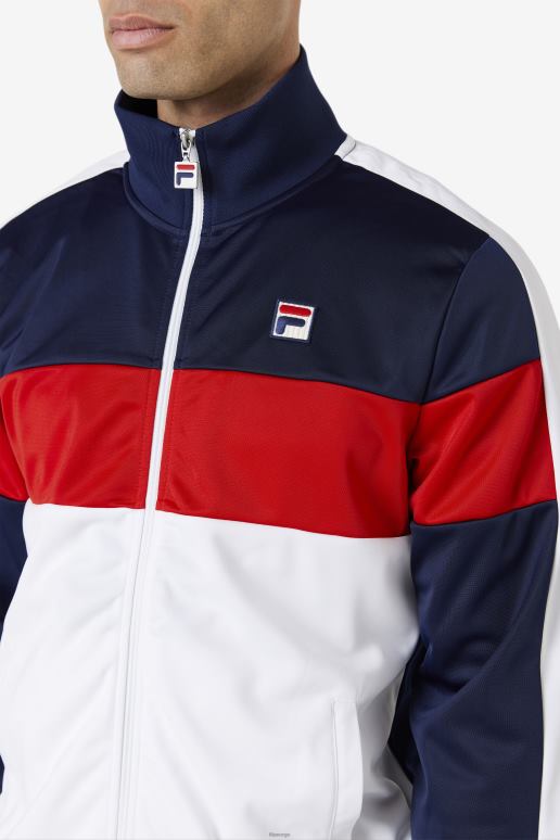 FILA menn montering treningsjakke marine/hvit/rød fila HHL84779 marine/hvit/rød