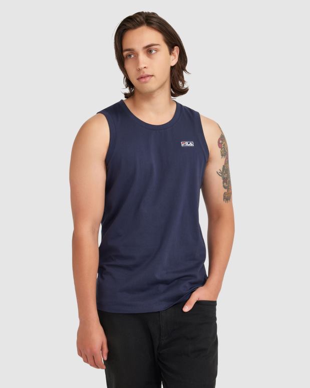 FILA menn ny marine cian tank fila for menn HHL842352 ny marine
