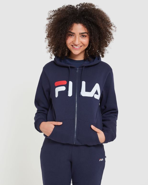 FILA menn ny marineblå klassisk unisex-jakke med glidelås fila HHL842484 ny marine
