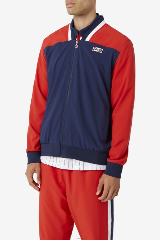 FILA menn peacoat/rød/hvit fila x museets treningsjakke fila HHL84834 peacoat/rød/hvit