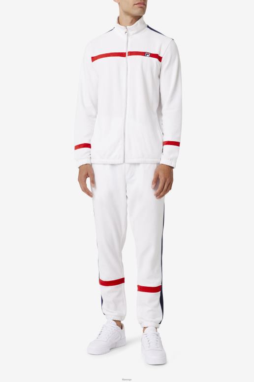 FILA menn ravid velourjakke fila hvit/rød/marine HHL84842 hvit/rød/marine