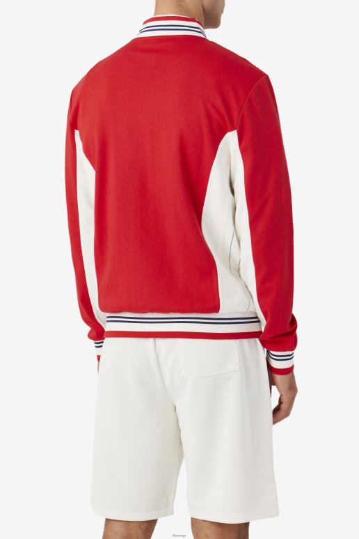 FILA menn settanta jakke rød/gardenia/marine fila HHL84851 rød/gardenia/marine