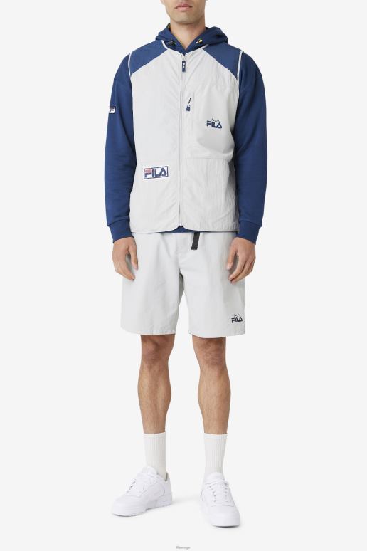 FILA menn stein/marine/cherry tomat fila hansi vest HHL84885 stein/marine/cherrytomat