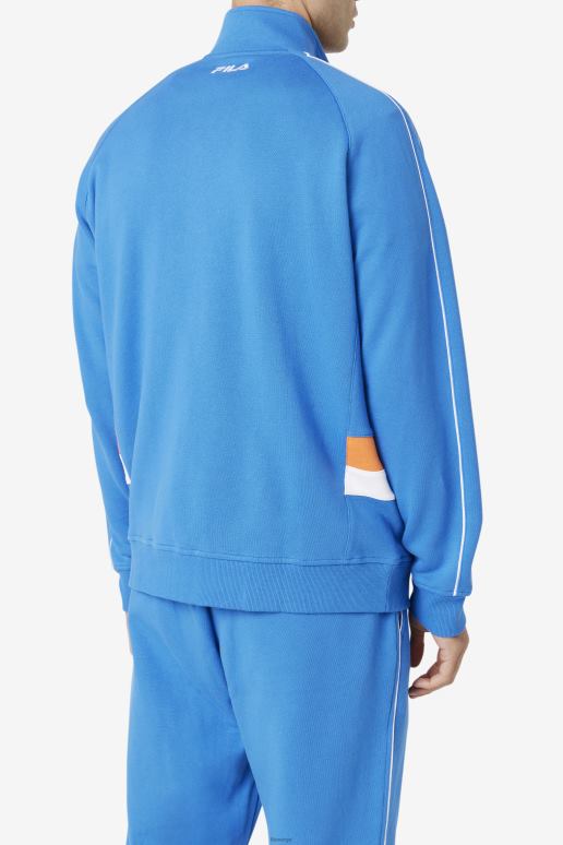 FILA menn sterk blå/hvit/korallrosa sutton treningsjakke fila HHL84876 sterk blå/hvit/korallrose