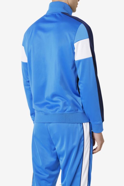 FILA menn sterk blå/marine/hvit montering treningsjakke fila HHL84780 sterk blå/marine/hvit