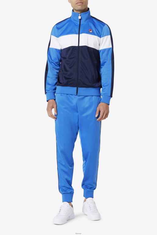 FILA menn sterk blå/marine/hvit montering treningsjakke fila HHL84780 sterk blå/marine/hvit