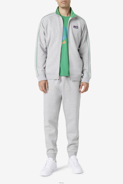 FILA menn sutton treningsjakke lys grå/jelly bean/hvit fila HHL84875 lys grå/gelébønne/hvit