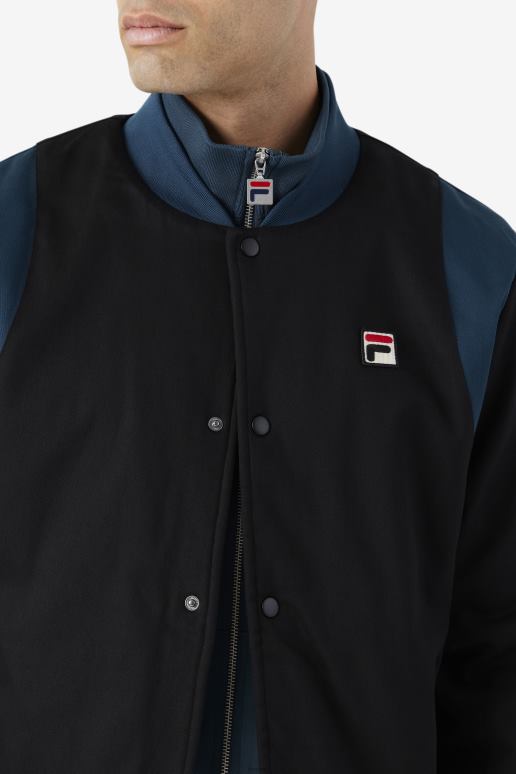 FILA menn svart/blågrønn cree bomber fila HHL84774 svart/blågrønt
