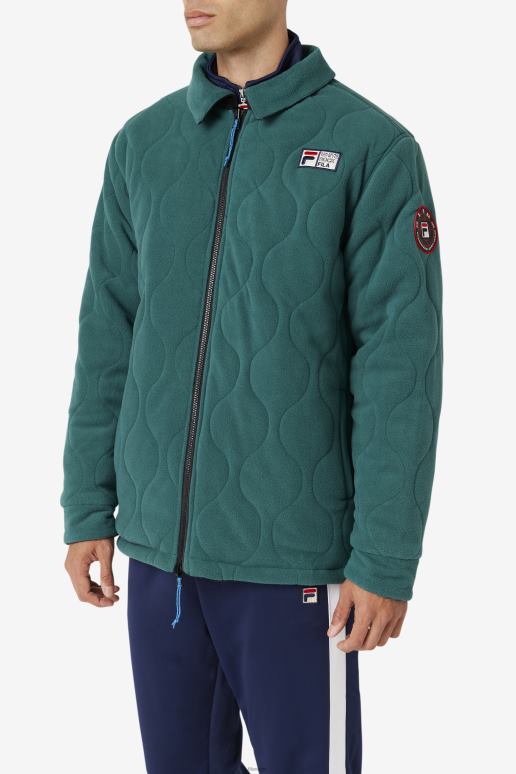 FILA menn svart/june bug crank vendbar jakke fila HHL84792 svart/juni bug