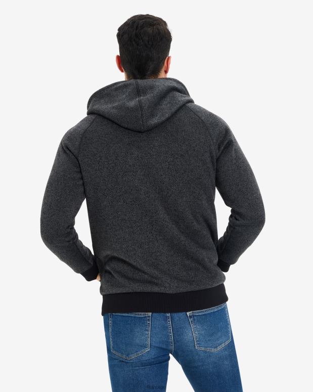 FILA menn unisex romano glidelåsjakke svart marle fila HHL842651 svart marle