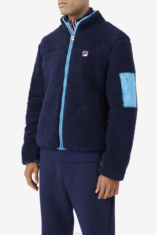 FILA menn yale sherpajakke fila marine/vannmann HHL84884 marine/vannmann