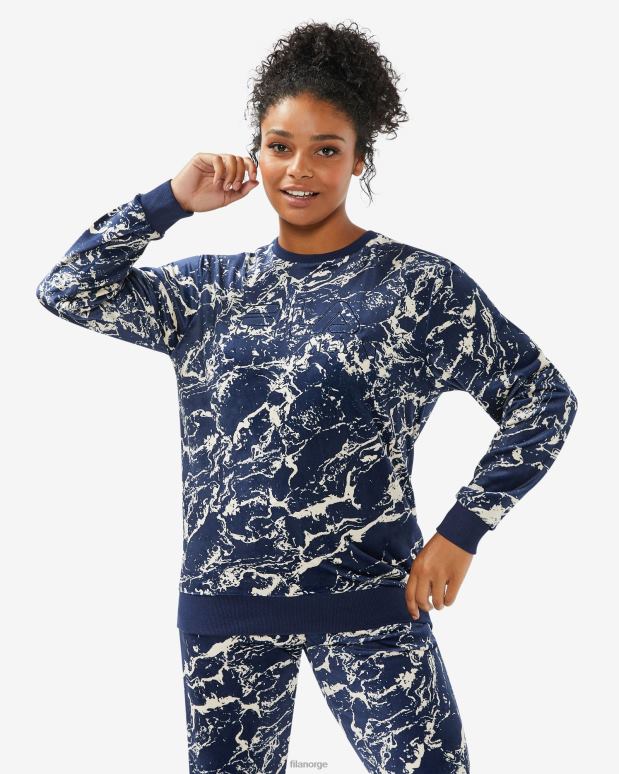 FILA menn fila unisex osp crew marine marmor HHL842503 marine marmor