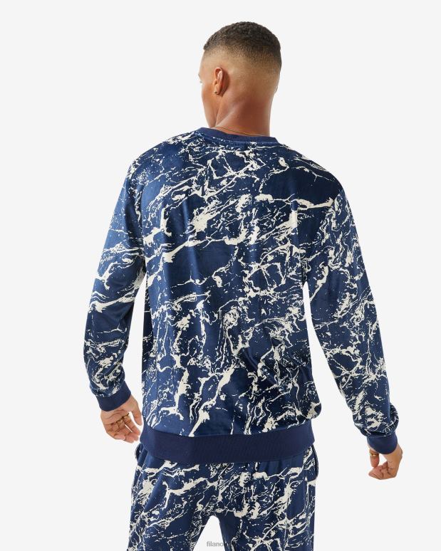 FILA menn fila unisex osp crew marine marmor HHL842503 marine marmor