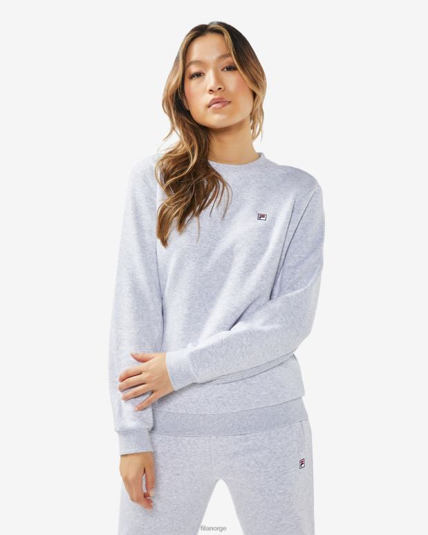 FILA menn lys grå marle fila unisex badge 2.0 mannskap HHL842511 lys grå marle