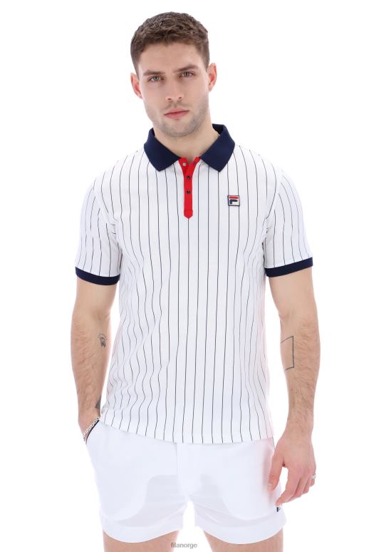 FILA menn bb1 klassisk vintage mote fila stripet polo HHL843338