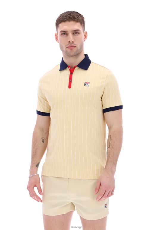 FILA menn bb1 klassisk vintage stripet polo fila HHL843344