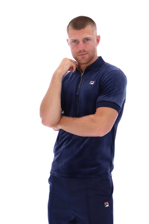 FILA menn devon velour polo fila HHL843251