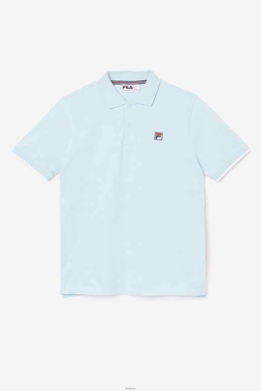 FILA menn fila custom polo blå HHL84355 blå