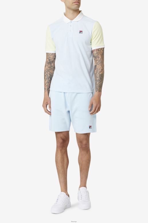 FILA menn fila gramme polo blå/øm gul/marshmallow HHL84373 blå/øm gul/marshmallow