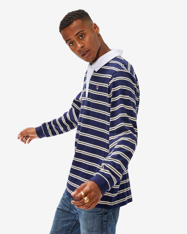 FILA menn fila ny marine rugbypolo for menn HHL842566 ny marine