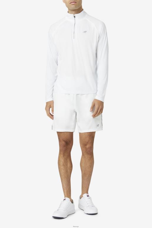 FILA menn hvit pickleball 1/4 zip fila HHL841116 hvit