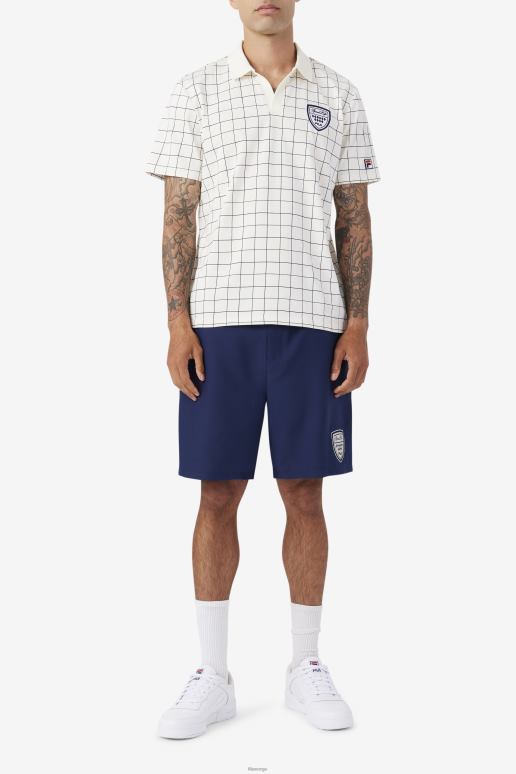 FILA menn mand polo gardenia/june bug/marine fila HHL84425 gardenia/june bug/marine