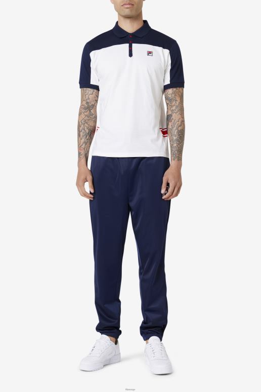 FILA menn mivvi polo fila hvit/marine/rød HHL84416 hvit/marine/rød