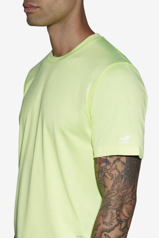 FILA menn pickleball kamskjell hem crew yellowheather fila HHL841109 gullyng