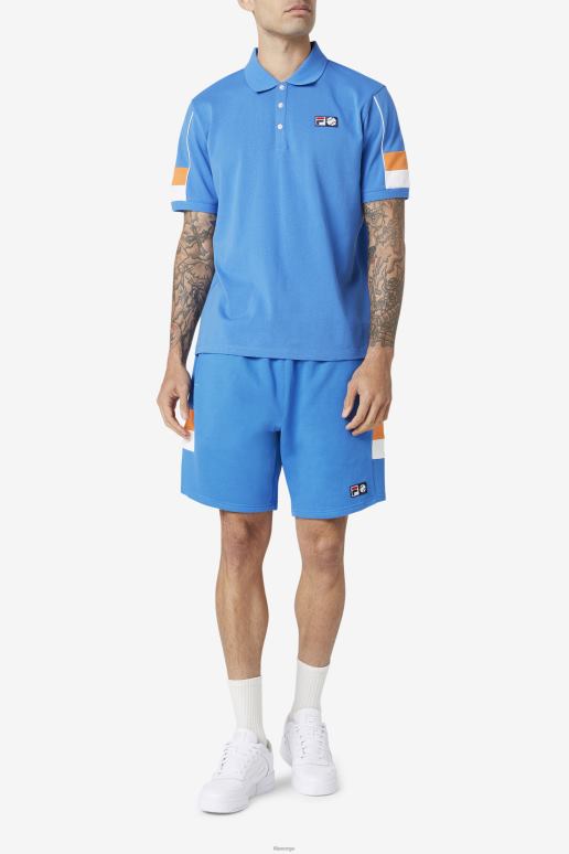 FILA menn sterk blå/hvit/korallrose coda polo fila HHL84420 sterk blå/hvit/korallrose